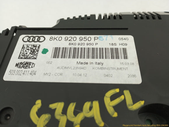 Audi A4 Allroad Instrument Cluster Speedometer