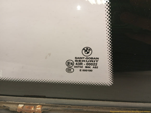 BMW 645CI Passenger Right Rear Quarter Glass