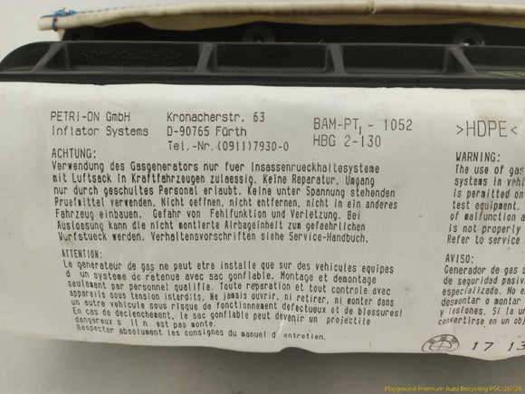 BMW Z4 Passenger Right Dashboard Airbag