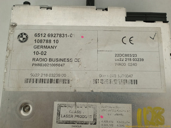 BMW Z4 Radio Audio CD Player