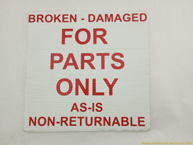 BMW Z4 **AS IS** Driver Left Rear Quarter Trim