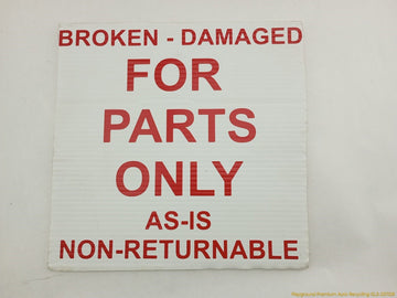 BMW Z4 **AS IS** Driver Left Rear Quarter Trim