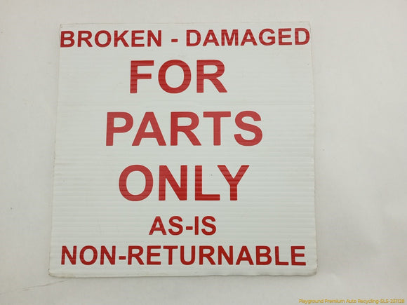 BMW Z4 **AS IS** Driver Left Rear Quarter Trim