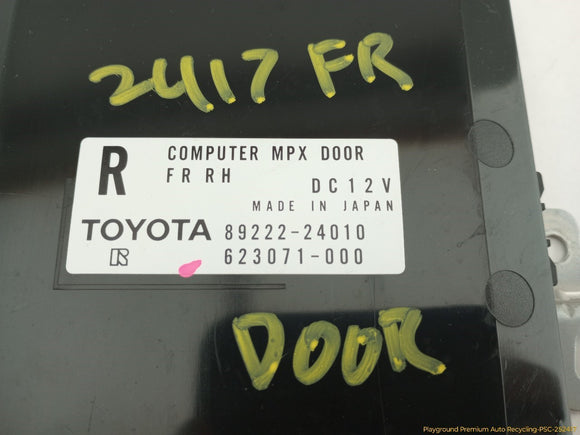Lexus SC430 Front Right Multiplex Door Control Module