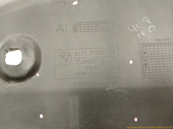 BMW Z4 Driver Left Rear Inner Fender Liner