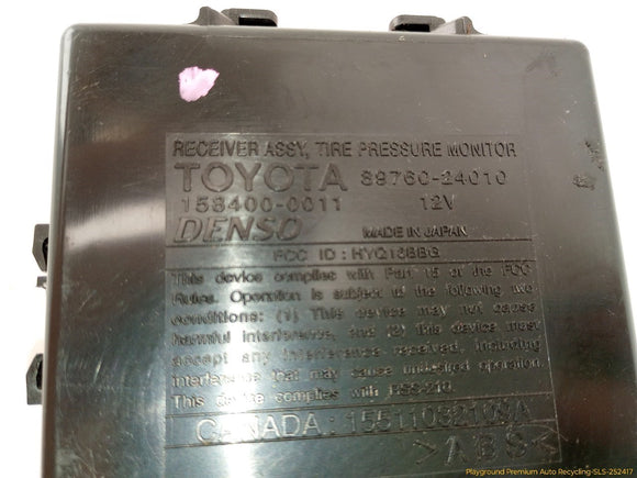 Lexus SC430 Tire Pressure Monitoring System Control Module