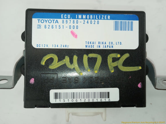 Lexus SC430 Immobilizer Control Module