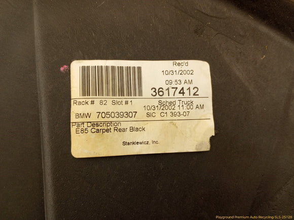 BMW Z4 Rear Carpet