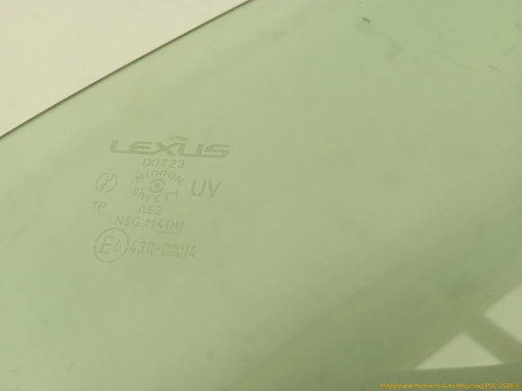 Lexus SC430 Passenger Right Rear Quarter Window Regulator & Glass