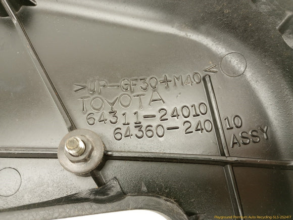 Lexus SC430 Convertible Top Package Tray Trim