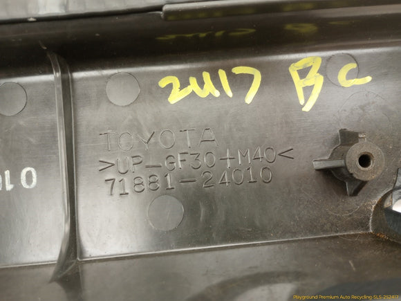 Lexus SC430 Rear Seat Cargo Cover Trim