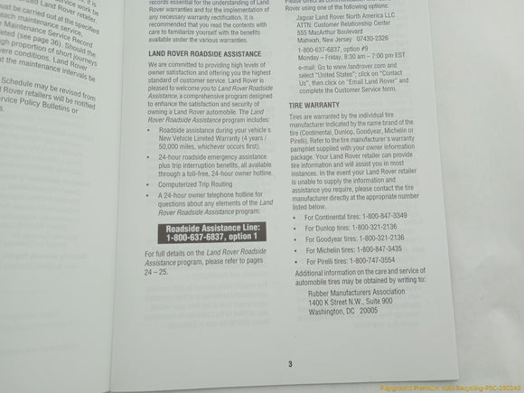 Land Rover Evoque Owner's Manual