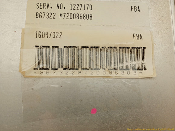 Pontiac Fiero Engine Control Module