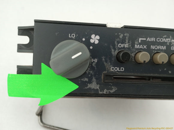 Pontiac Fiero Climate Control Switch