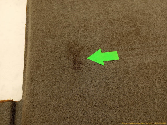 Pontiac Fiero Rear Wall Carpet Liner