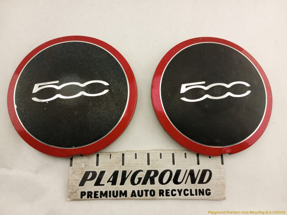 Fiat 500 Pair Of Wheel Center Caps