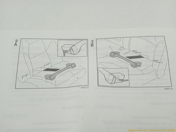 Volvo V70 Isofix Booster Seat Bracket