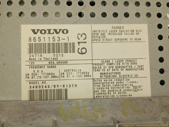 Volvo V70 Radio Audio CD & Cassette Player
