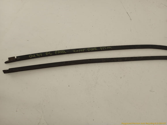 Pontiac Fiero Pair Of Upper Door Strip Molding