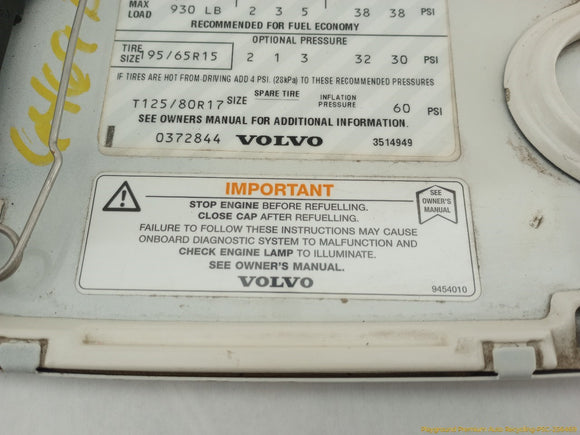 Volvo V70 Fuel Filler Door