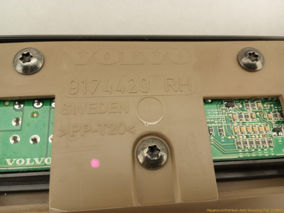 Volvo V70 Front Right Power Seat Control Switch & Trim