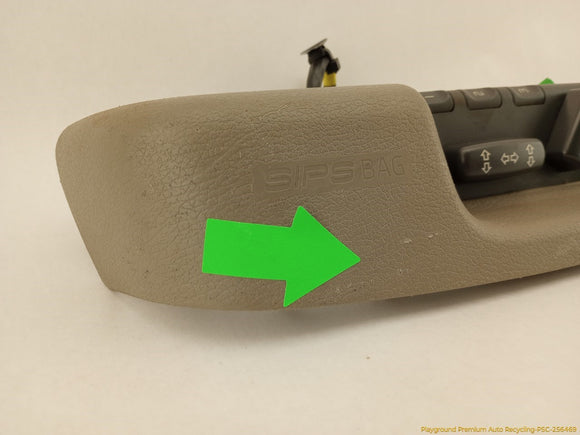 Volvo V70 Front Left Power Seat Control Switch & Trim