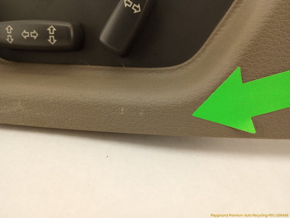 Volvo V70 Front Left Power Seat Control Switch & Trim