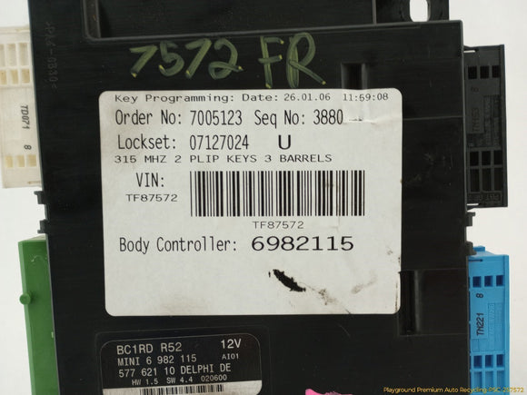 Mini Cooper S Body Control Module
