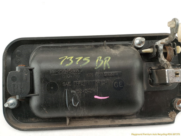 Hummer H2 Passenger Right Rear Exterior Door Handle