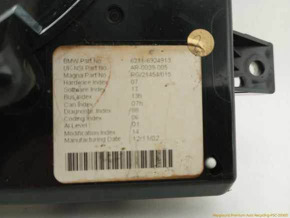 Mini Cooper S Instrument Cluster Speedometer
