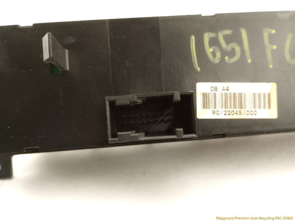 Mini Cooper S Center Dashboard Control Switch