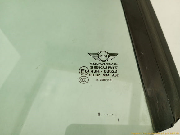 Mini Cooper S Passenger Right Rear Quarter Vent Glass