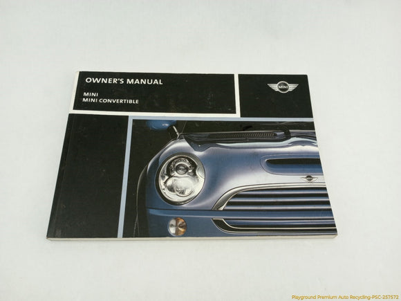 Mini Cooper S Owner's Manual