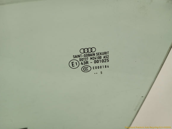 Audi S4 Driver Left Front Door Window Glass