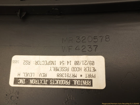 Mitsubishi Eclipse Instrument Cluster Bezel Trim