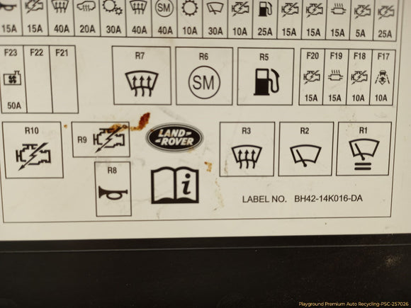 Land Rover Range Rover Engine Fuse Box
