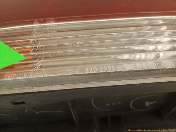 Honda Prelude Driver Left Tail Lamp