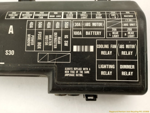 Honda Prelude Engine Fuse Box