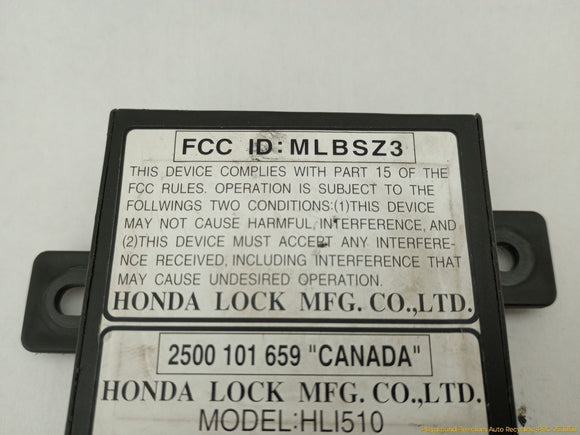 Honda Prelude Immobilizer Control Module