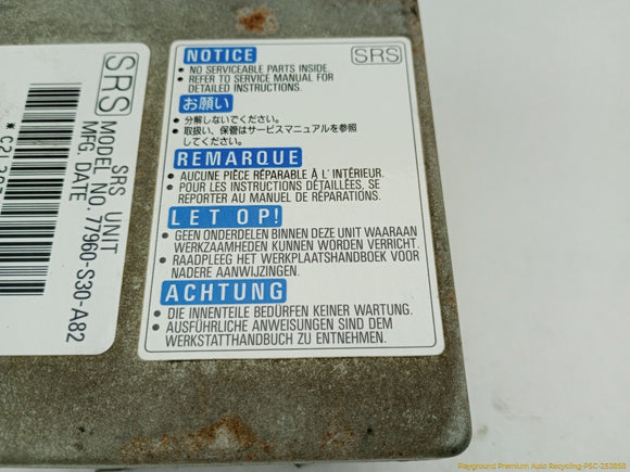 Honda Prelude Airbag Control Module