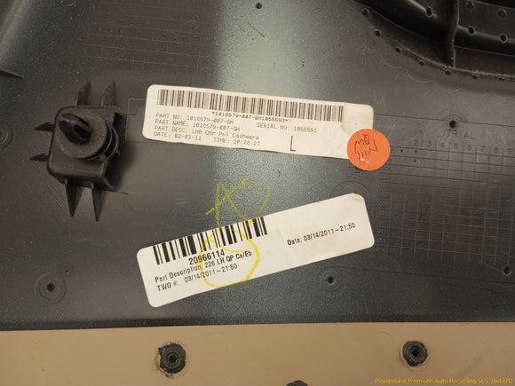 Cadillac CTS Driver Left Rear Quarter Trim