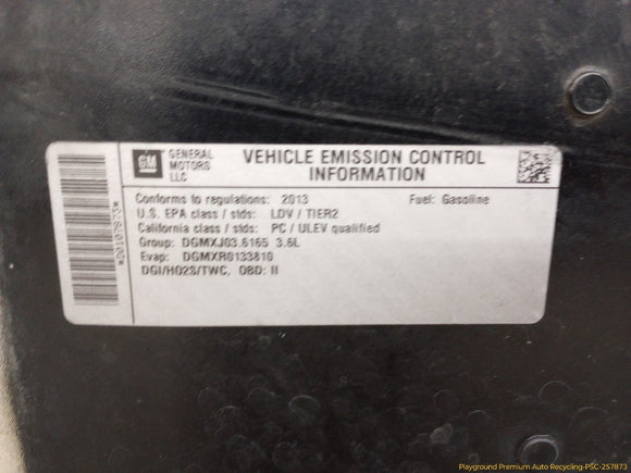 Cadillac CTS Hood Bonnet Panel