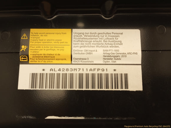 Cadillac CTS Passenger Right Dash Airbag