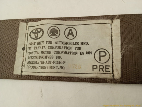 Toyota 4Runner Pair Of Front Seat Belt Retractors
