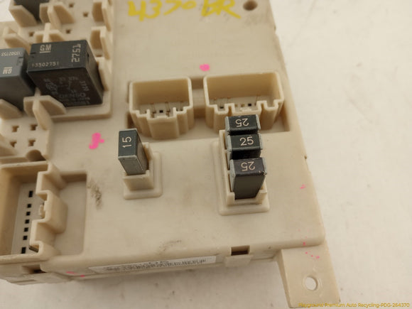 Cadillac CTS Rear Right Cabin Fuse Box