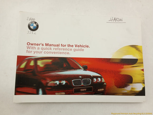 BMW 323i Owner's Manual