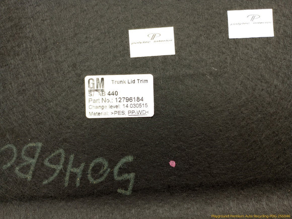Saab 9-3 Trunk Lid Trim