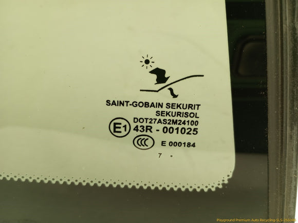 Saab 9-3 Passenger Right Rear Door Vent Glass