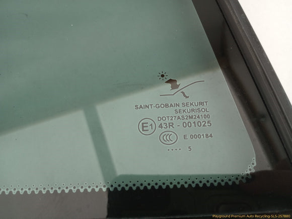 Saab 9-3 Passenger Right Rear Door Vent Glass