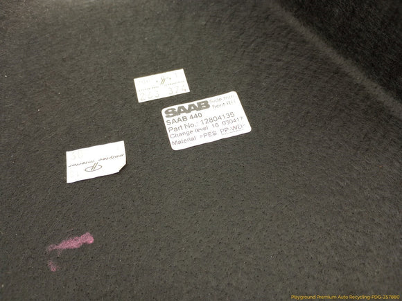 Saab 9-3 Rear Right Trunk Liner Carpet Trim